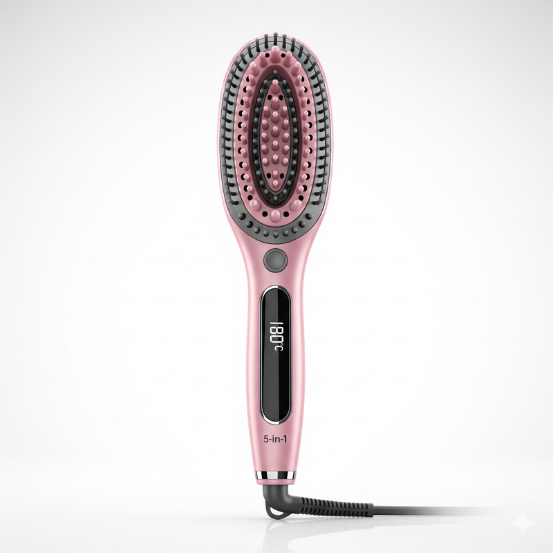 Spazzola Modellante 5 in 1 – Capelli Perfetti in Pochi Minuti